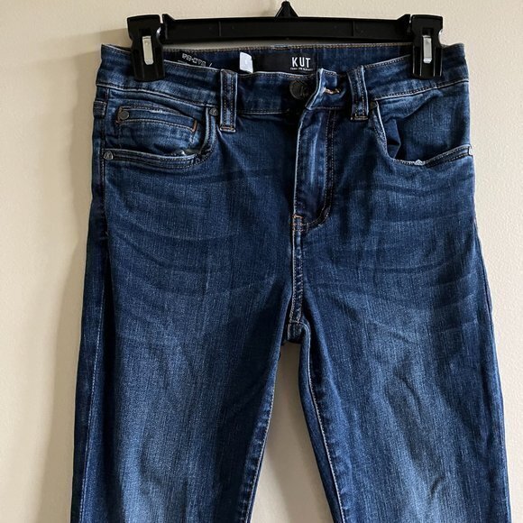Kut From The Kloth High Rise Connie Ankle Skinny Jeans Womens Size 0 - Picture 4 of 9
